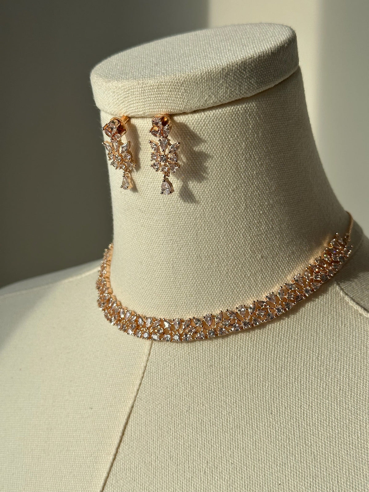 Jiya American Diamond Set | Ready-to-ship - Touch Of Elegance