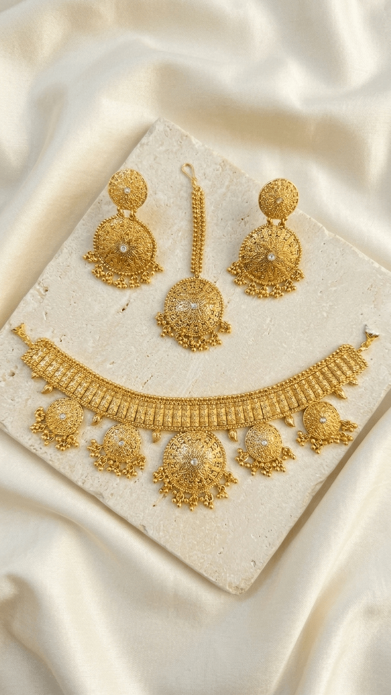 Kaiya Gold Set | Made - on - order - Touch Of Elegance