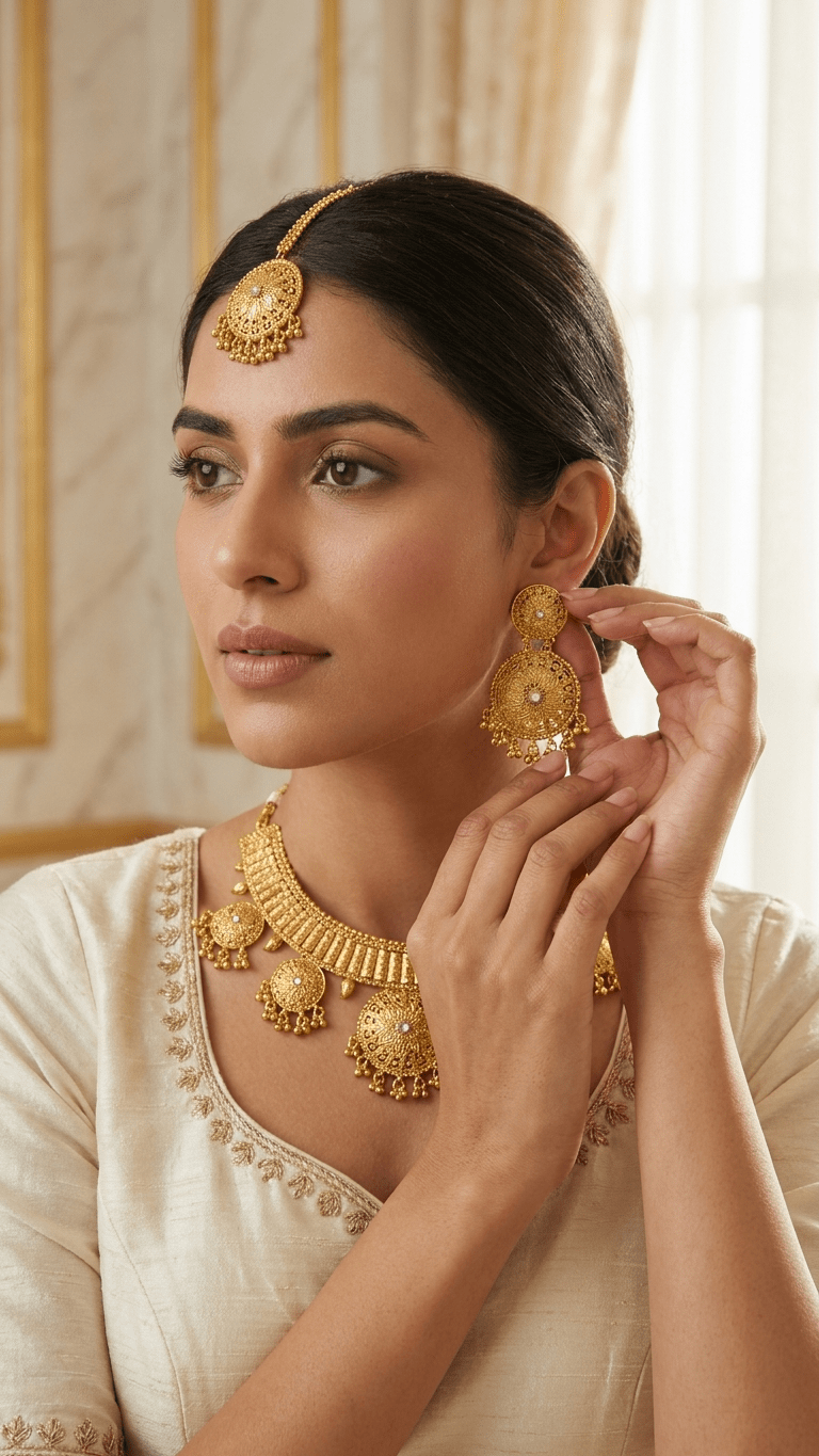 Kaiya Gold Set | Made - on - order - Touch Of Elegance