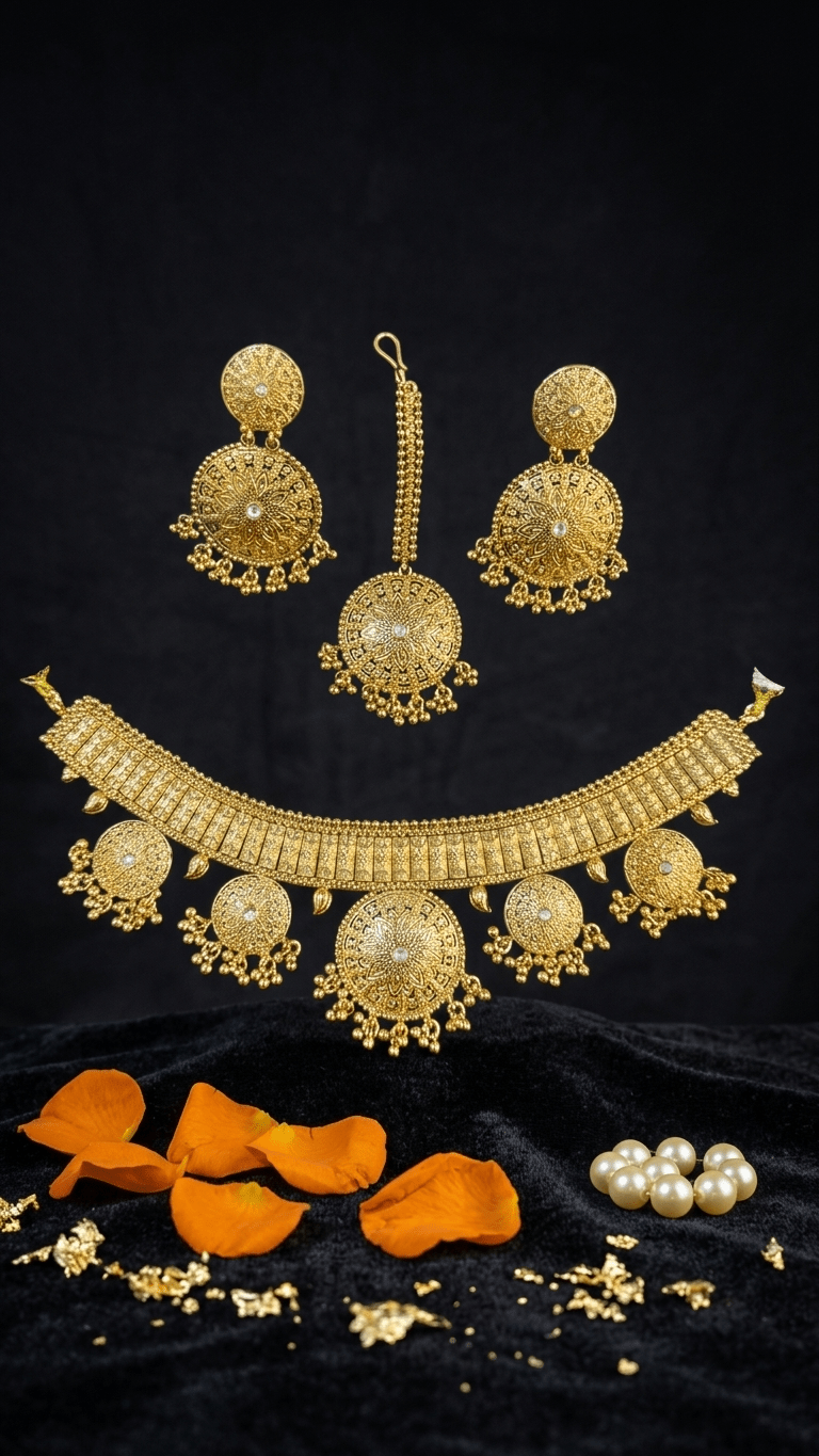Kaiya Gold Set | Ready-to-ship - Touch Of Elegance