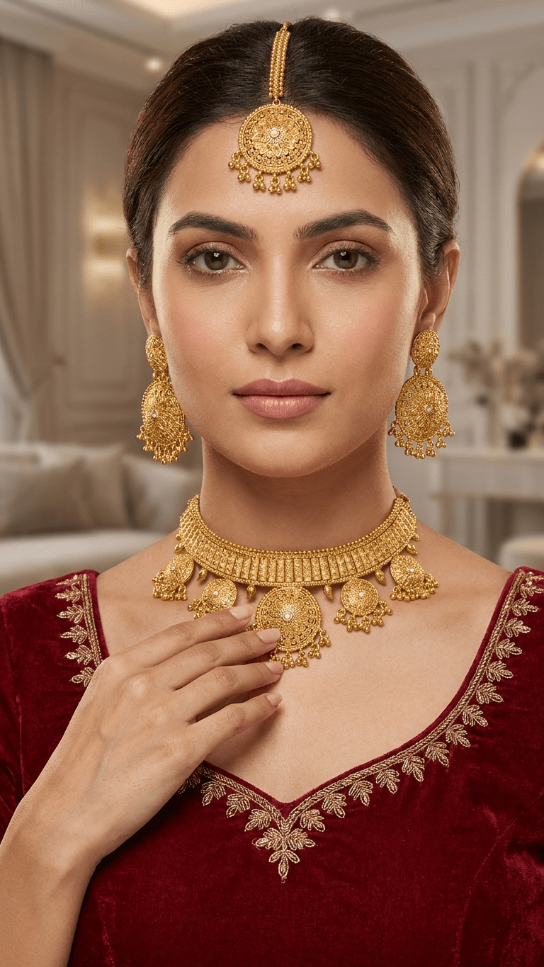 Kaiya Gold Set | Ready-to-ship - Touch Of Elegance