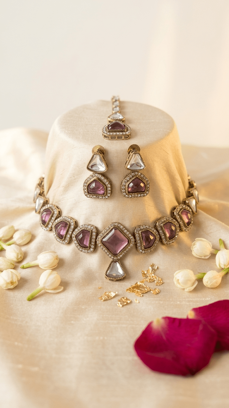 Kajal Purple Set | Ready-to-ship - Touch Of Elegance
