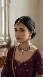 Kajal Purple Set | Ready-to-ship - Touch Of Elegance