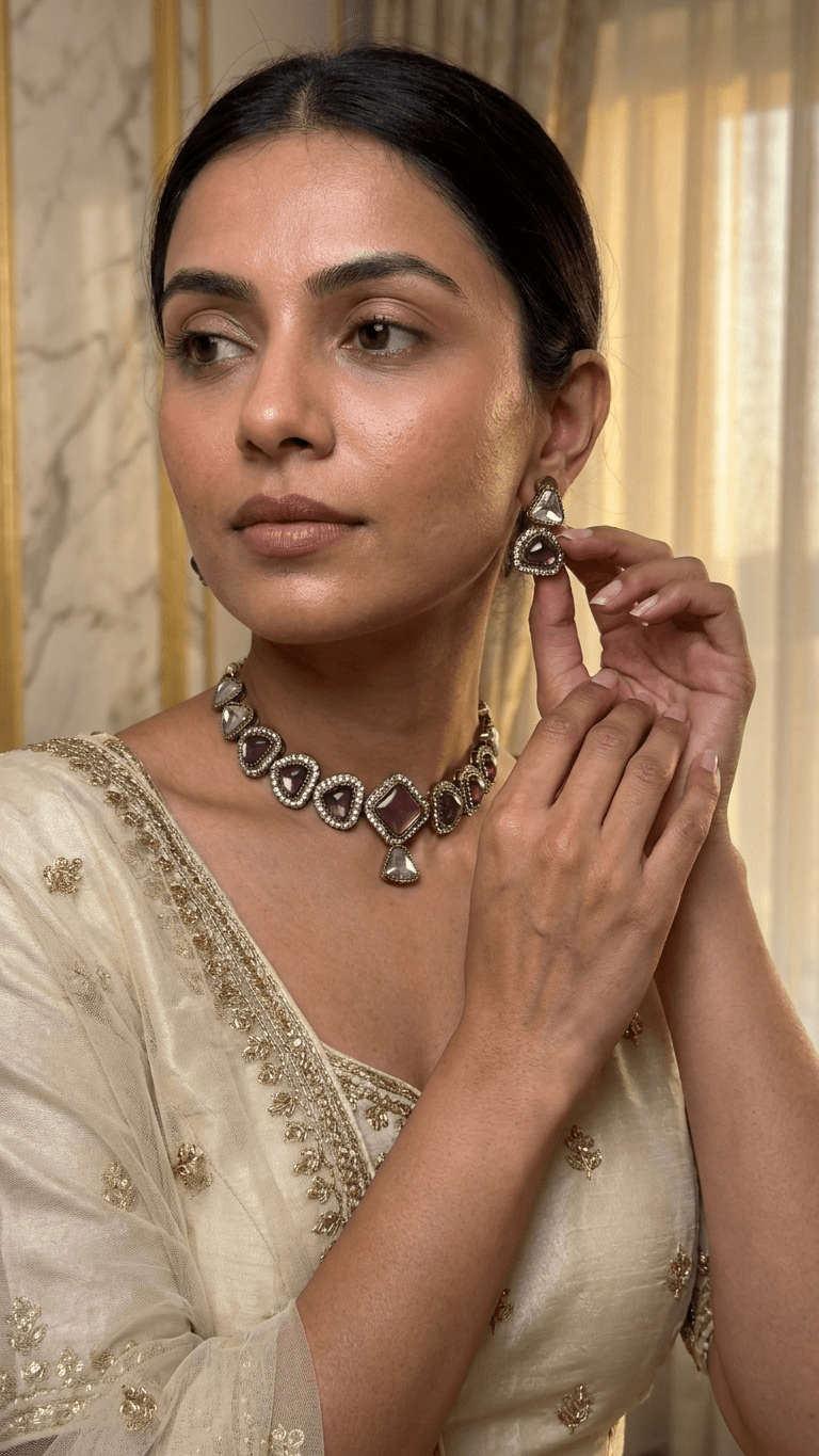 Kajal Purple Set | Ready-to-ship - Touch Of Elegance