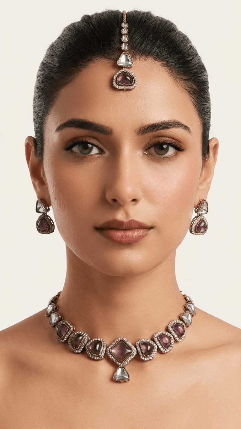 Kajal Purple Set | Ready-to-ship - Touch Of Elegance