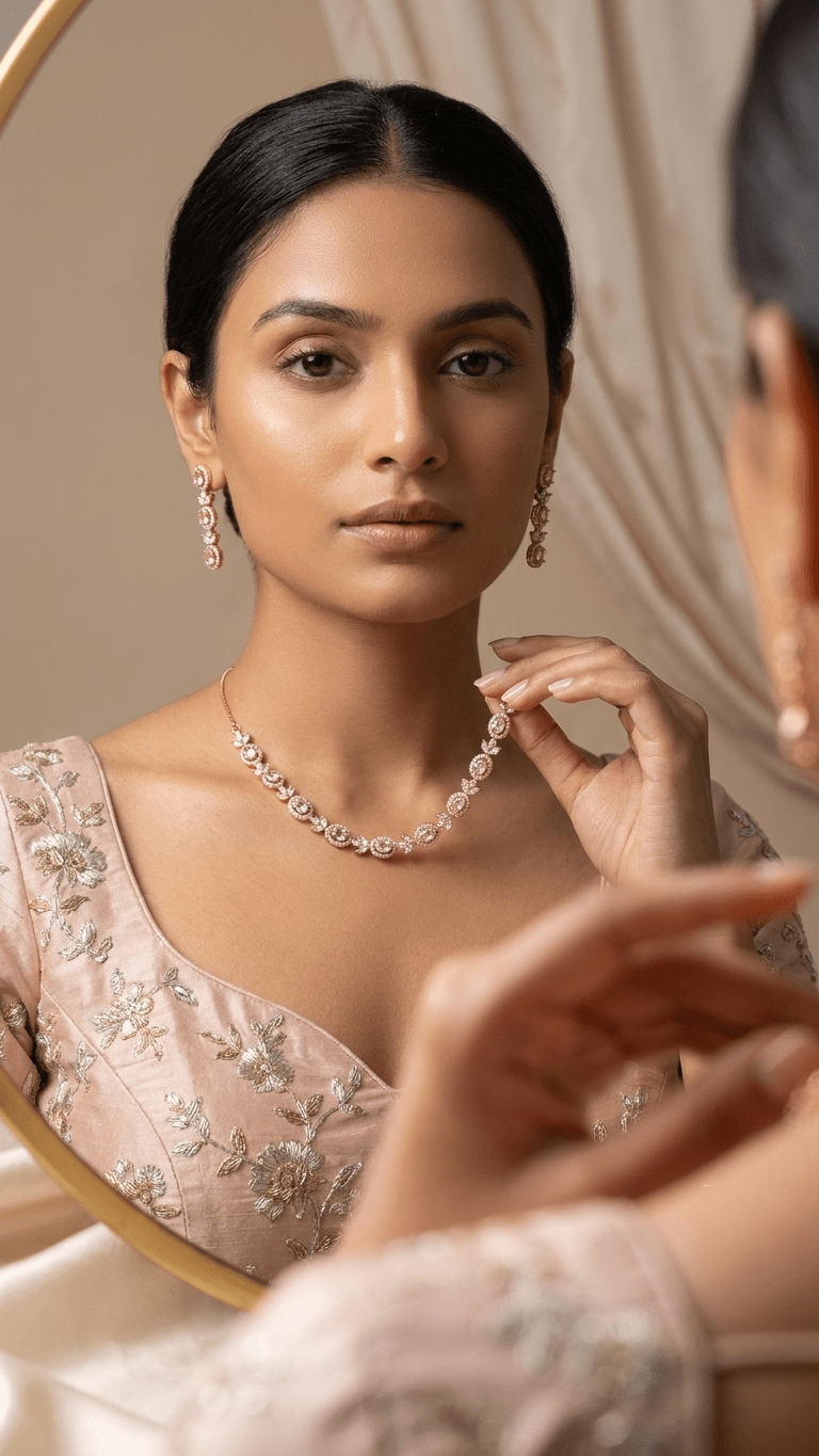 Kamal Diamond Set | Ready - to - ship - Touch Of Elegance