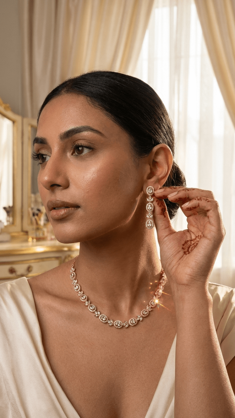 Kamal Diamond Set | Ready - to - ship - Touch Of Elegance