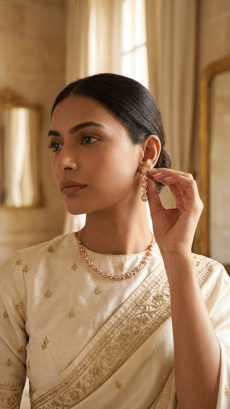 Kamal Diamond Set | Ready - to - ship - Touch Of Elegance