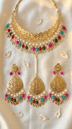 Kiran Pippal Patti Multi Set | Ready - to - ship - Touch Of Elegance