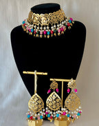 Kiran Pippal Patti Multi Set | Ready - to - ship - Touch Of Elegance