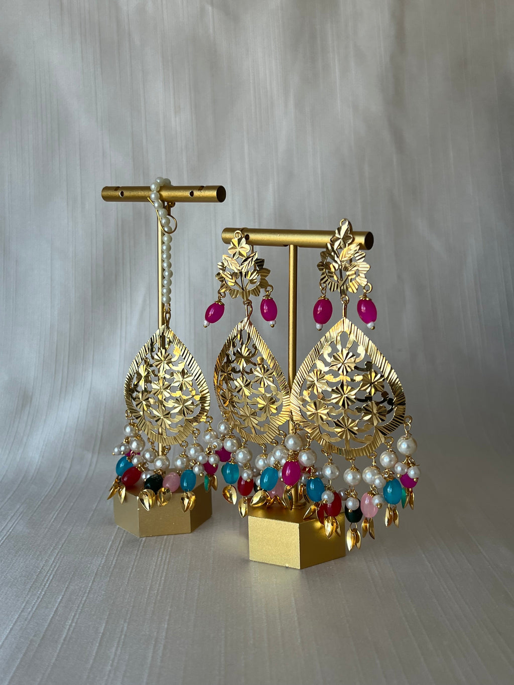 Kiran Pippal Patti Multi Set | Ready - to - ship - Touch Of Elegance
