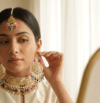 Kiran Pippal Patti Multi Set | Ready - to - ship - Touch Of Elegance