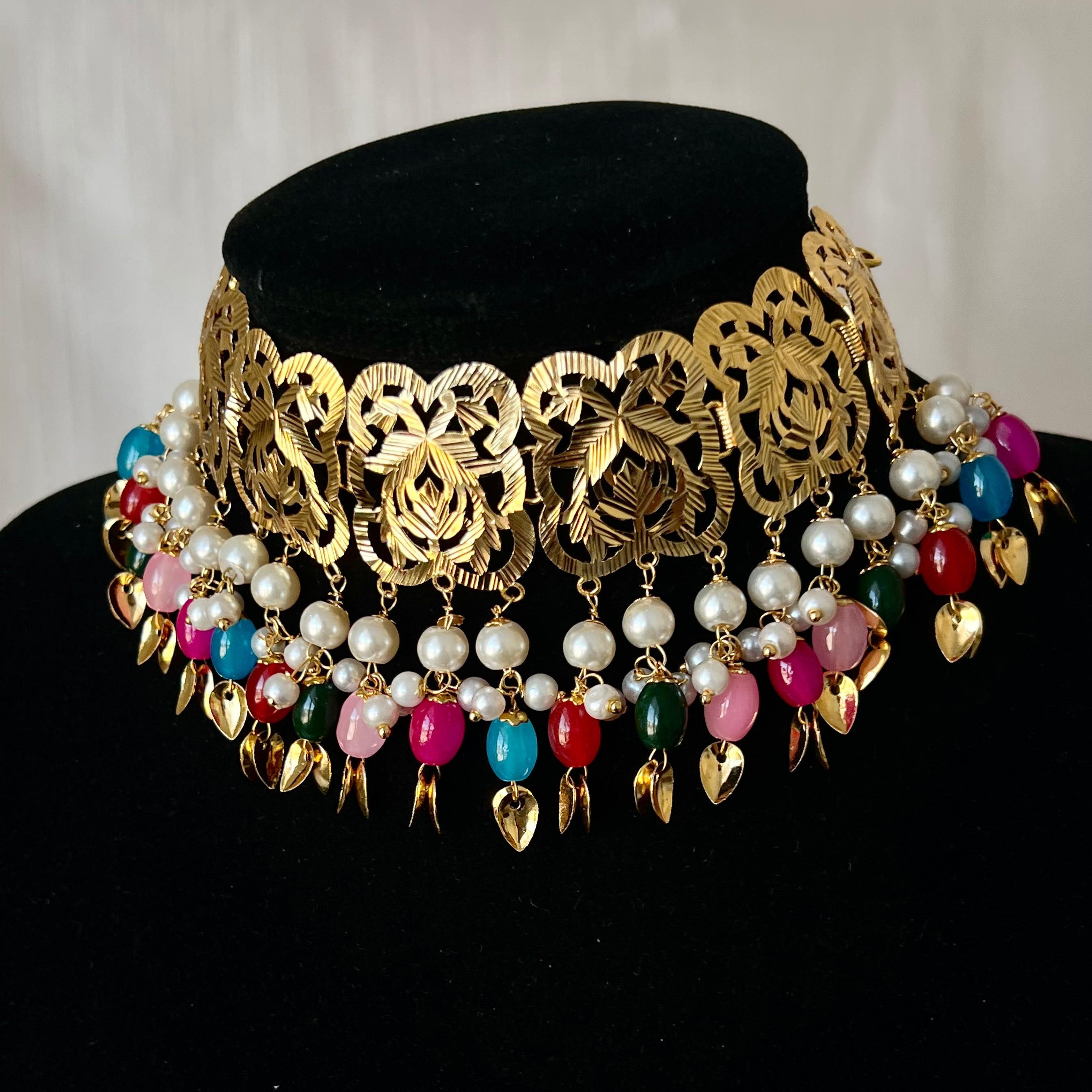 Kiran Pippal Patti Multi Set | Ready - to - ship - Touch Of Elegance
