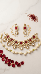 Kiran Set • Red | Ready-to-ship - Touch Of Elegance