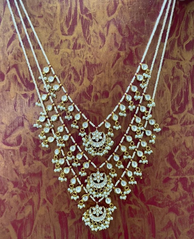 Kundan Haar 3 - tier | Pre - order - Touch Of Elegance