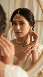 Leena Gold Set | Ready - to - ship - Touch Of Elegance