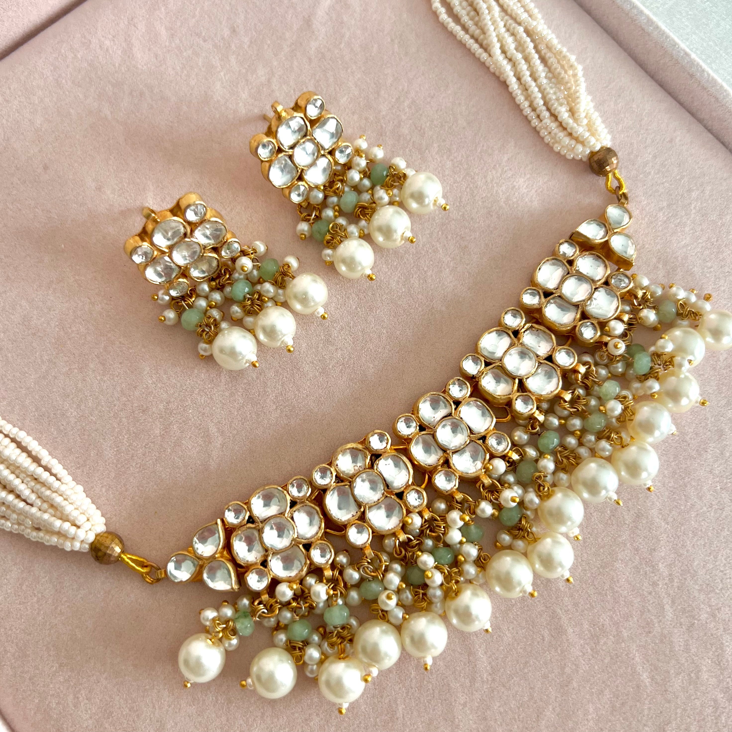 Lily Kundan Set | Pre - order - Touch Of Elegance