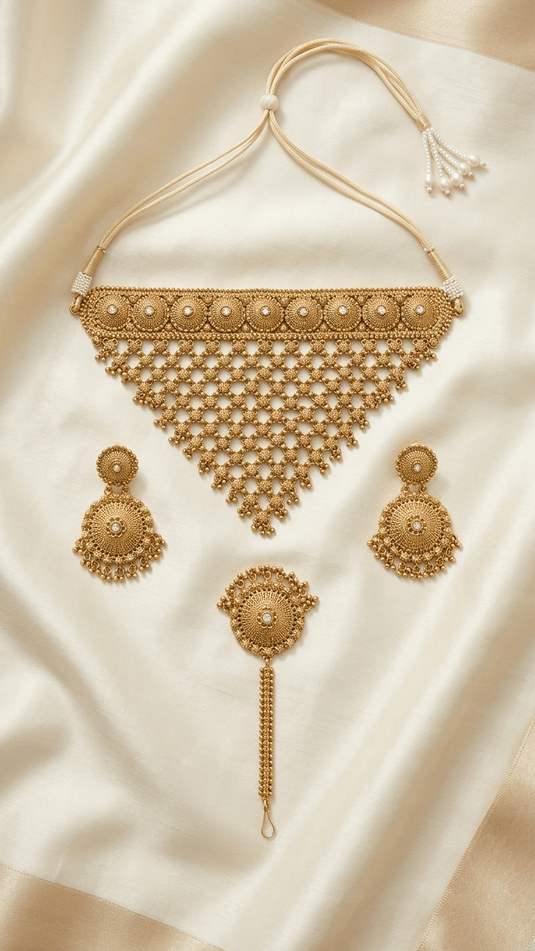Lina Gold Set | Made - on - order - Touch Of Elegance