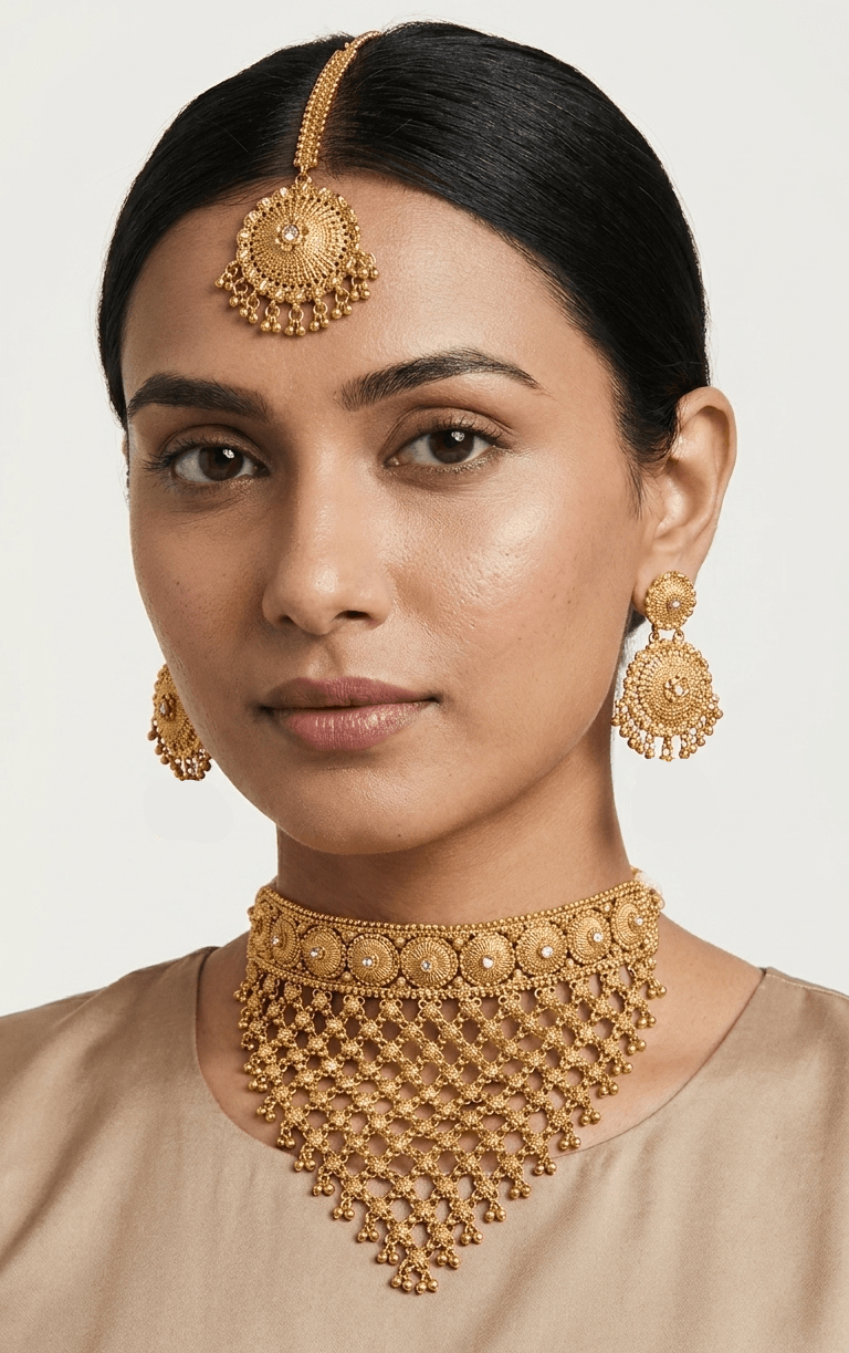 Lina Gold Set | Made - on - order - Touch Of Elegance