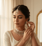 Lotus Kundan Set | Ready - to - ship - Touch Of Elegance