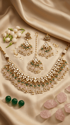 Lotus Kundan Set | Ready - to - ship - Touch Of Elegance