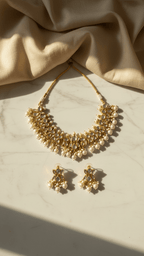 Madrid Pearl Set - Pachi Kundan | Ready - to - ship - Touch Of Elegance