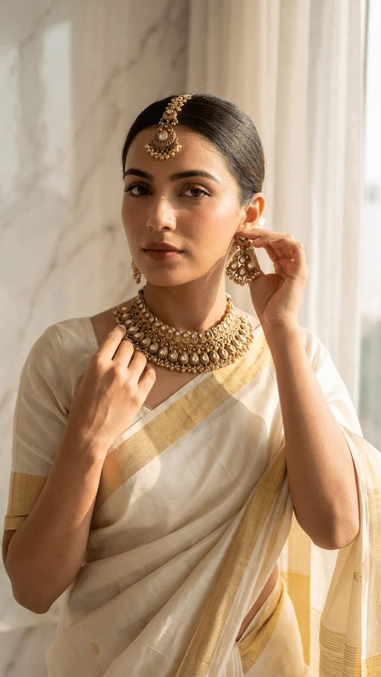 Mahima Gold Set | Ready - to - ship - Touch Of Elegance