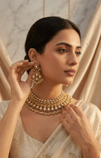 Mahima Gold Set | Ready - to - ship - Touch Of Elegance