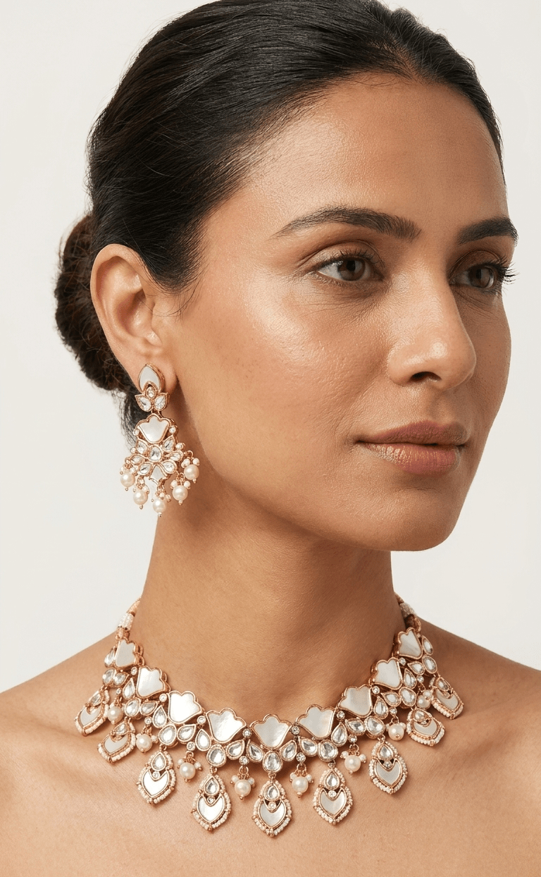 Maria Mother - of - Pearl Set | Ready - to - ship - Touch Of Elegance