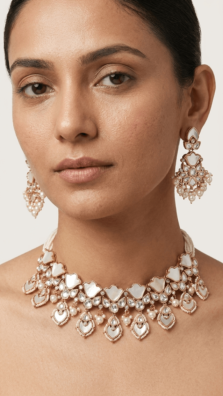 Maria Mother - of - Pearl Set | Ready - to - ship - Touch Of Elegance