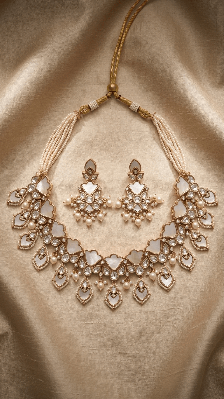 Maria Mother - of - Pearl Set | Ready - to - ship - Touch Of Elegance