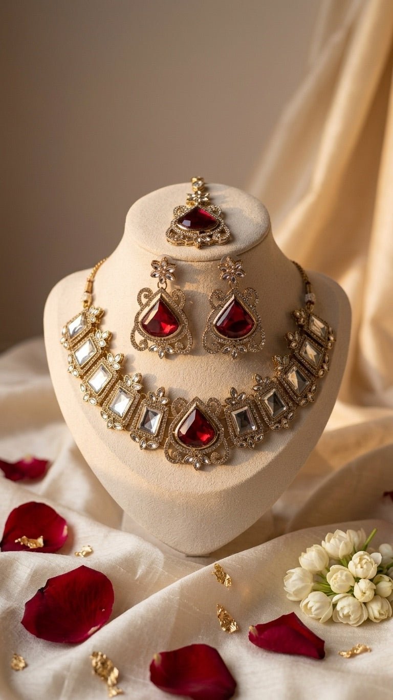 Marina Ruby Set | Ready-to-ship - Touch Of Elegance