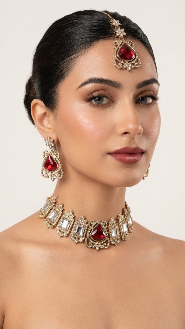 Marina Ruby Set | Ready-to-ship - Touch Of Elegance