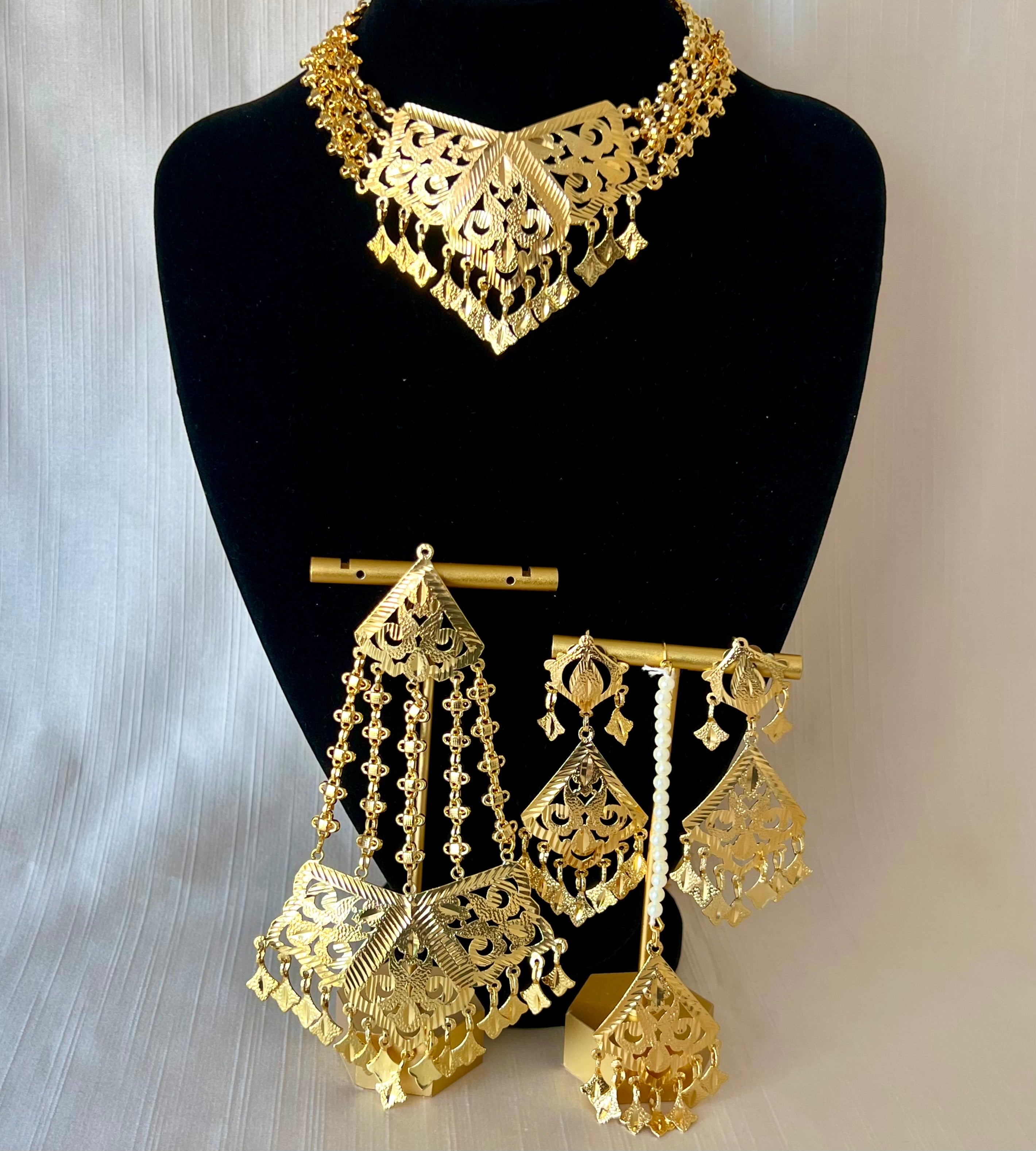 Meena Pippal Patti Set | Ready - to - ship - Touch Of Elegance