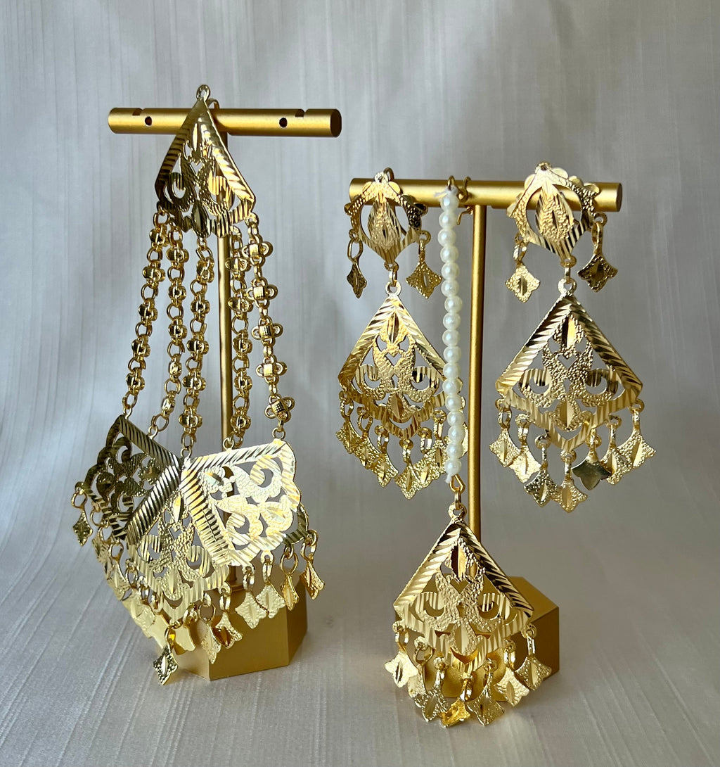 Meena Pippal Patti Set | Ready - to - ship - Touch Of Elegance