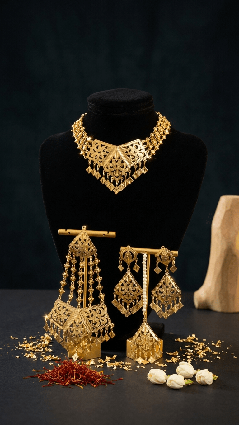 Meena Pippal Patti Set | Ready - to - ship - Touch Of Elegance