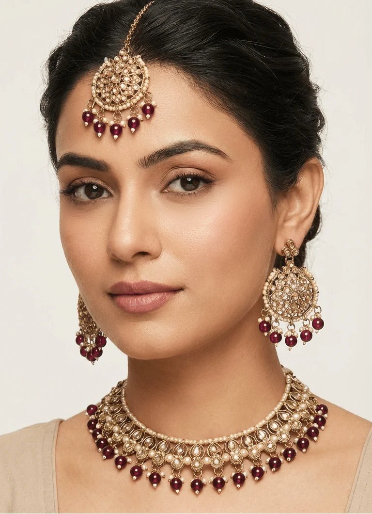 Mina Polki Set | Ready - to - ship - Touch Of Elegance