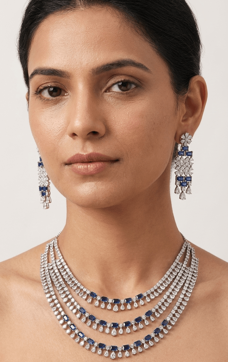 Mira American Diamond Set | Ready - to - ship - Touch Of Elegance