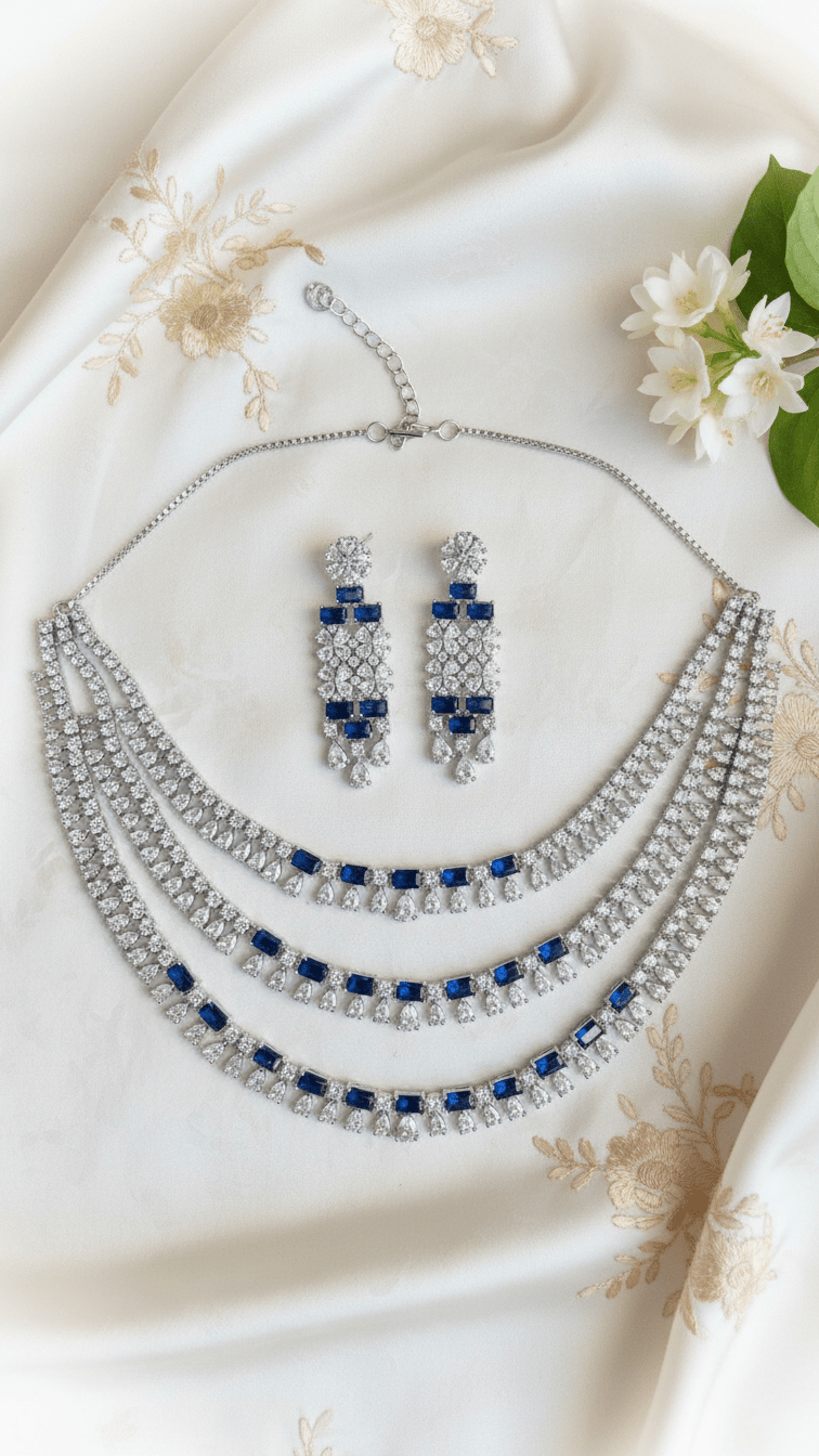 Mira American Diamond Set | Ready - to - ship - Touch Of Elegance