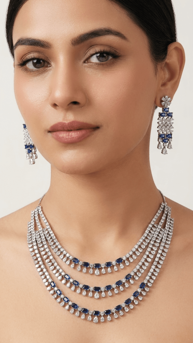 Mira American Diamond Set | Ready-to-ship - Touch Of Elegance