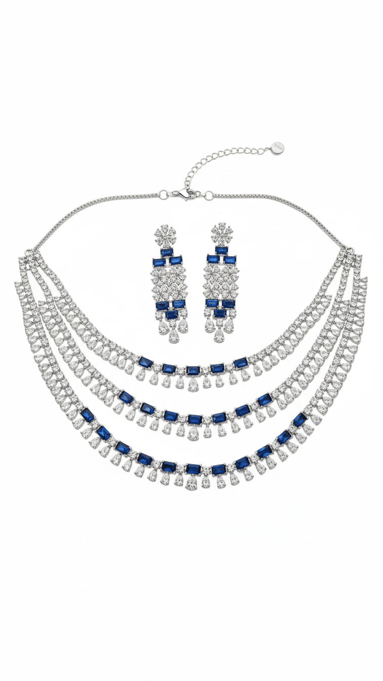 Mira American Diamond Set | Ready - to - ship - Touch Of Elegance
