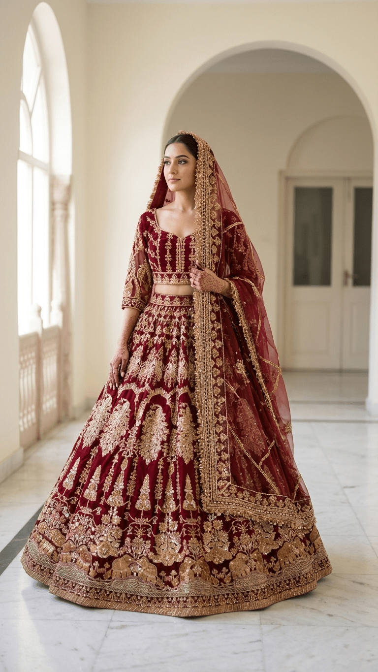 Mor Mahal Bridal Lehenga - Touch Of Elegance