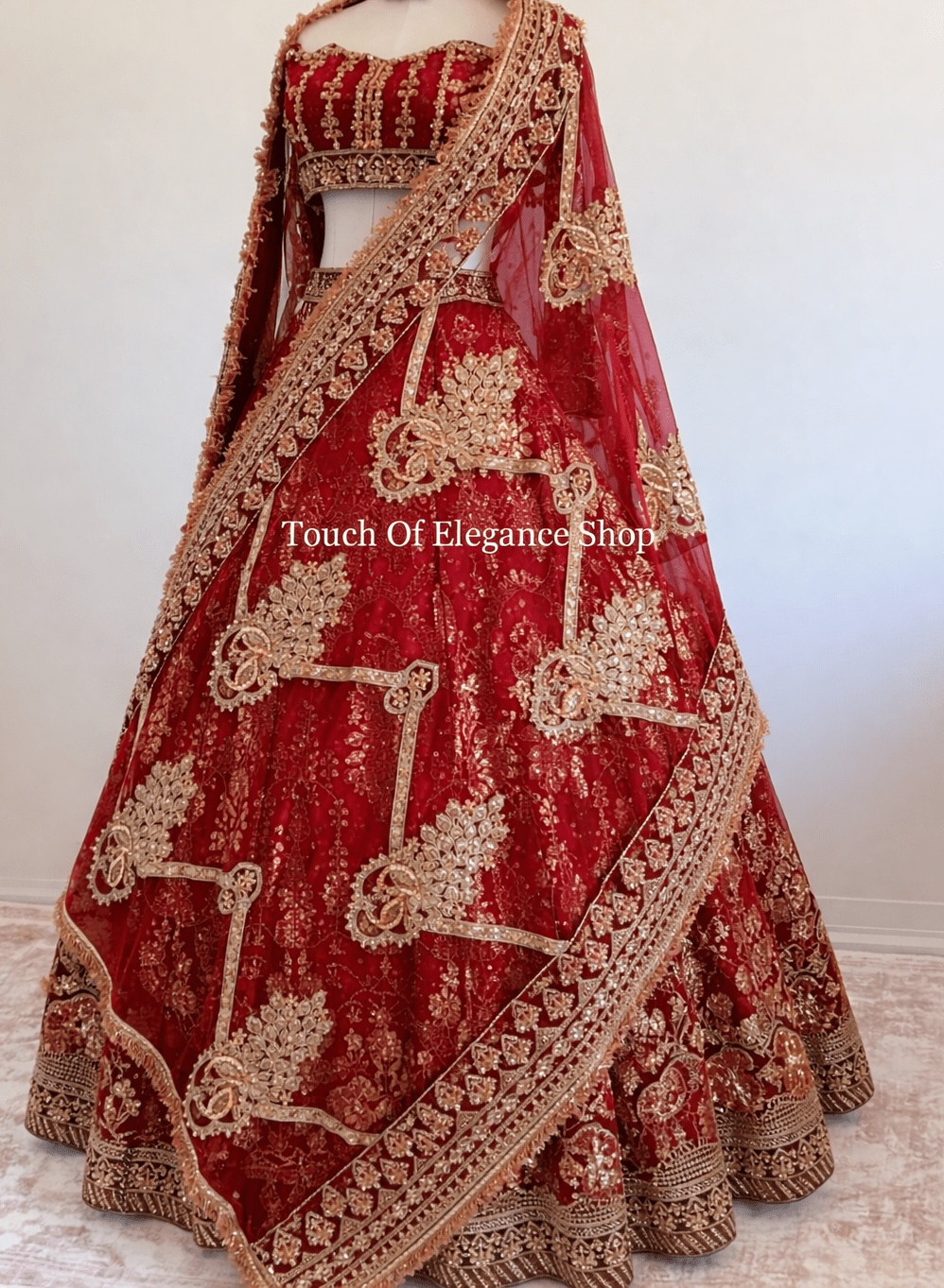 Mor Mahal Bridal Lehenga - Touch Of Elegance