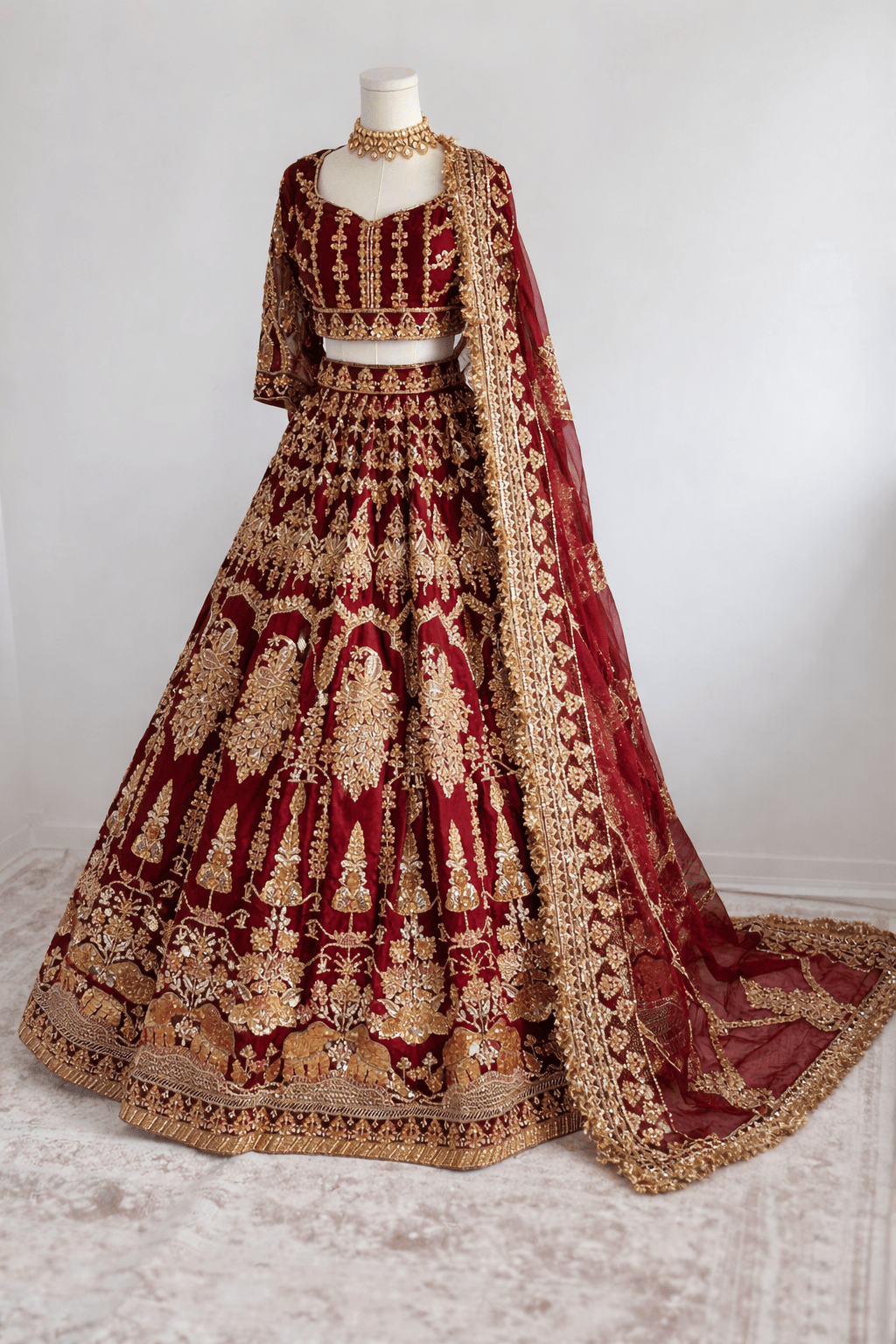 Mor Mahal Bridal Lehenga - Touch Of Elegance