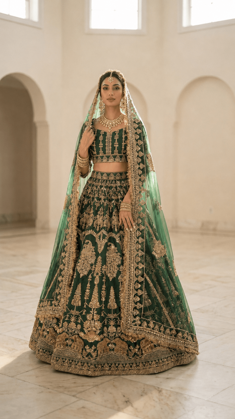 Mor Mahal Lehenga - Touch Of Elegance