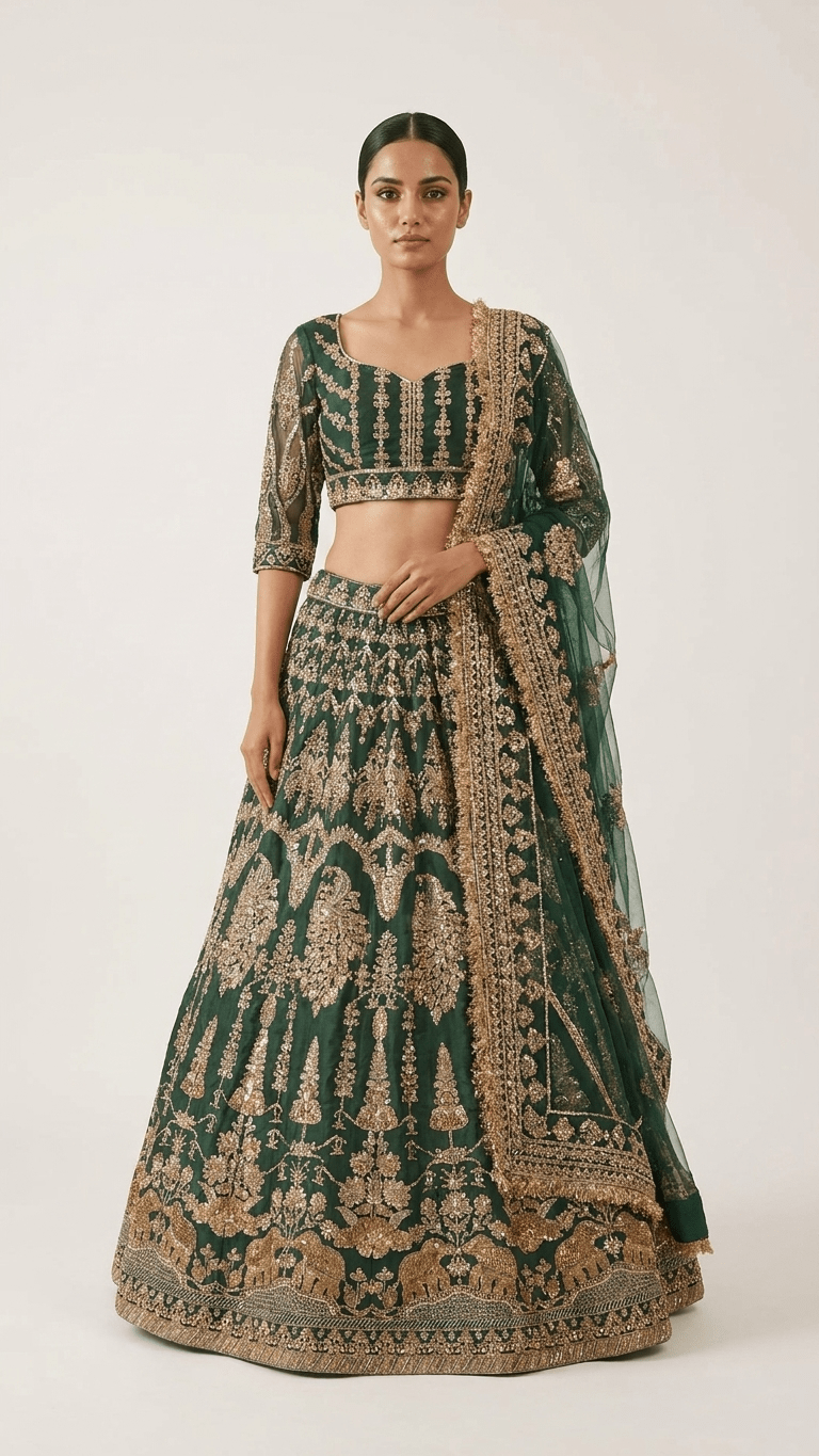 Mor Mahal Lehenga - Touch Of Elegance
