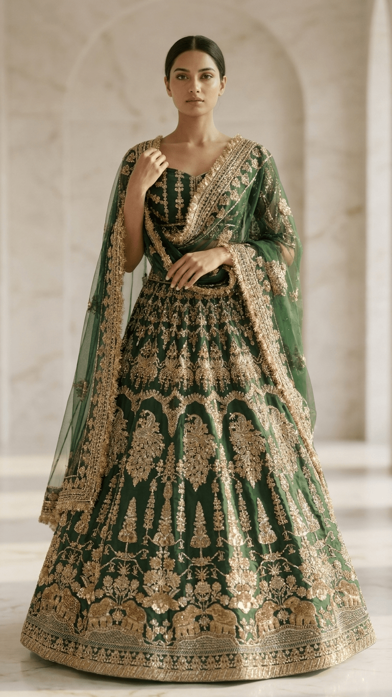 Mor Mahal Lehenga - Touch Of Elegance