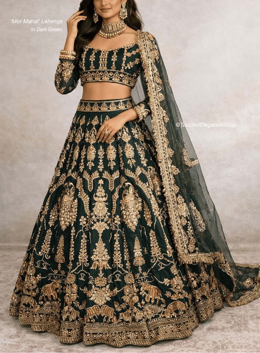 Mor Mahal Lehenga - Touch Of Elegance