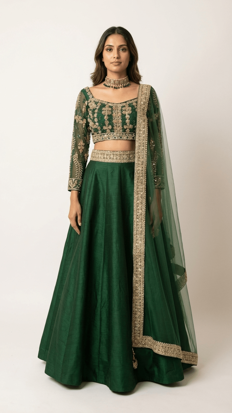 Mor Mehar Lehenga | Ready - to - ship - Touch Of Elegance