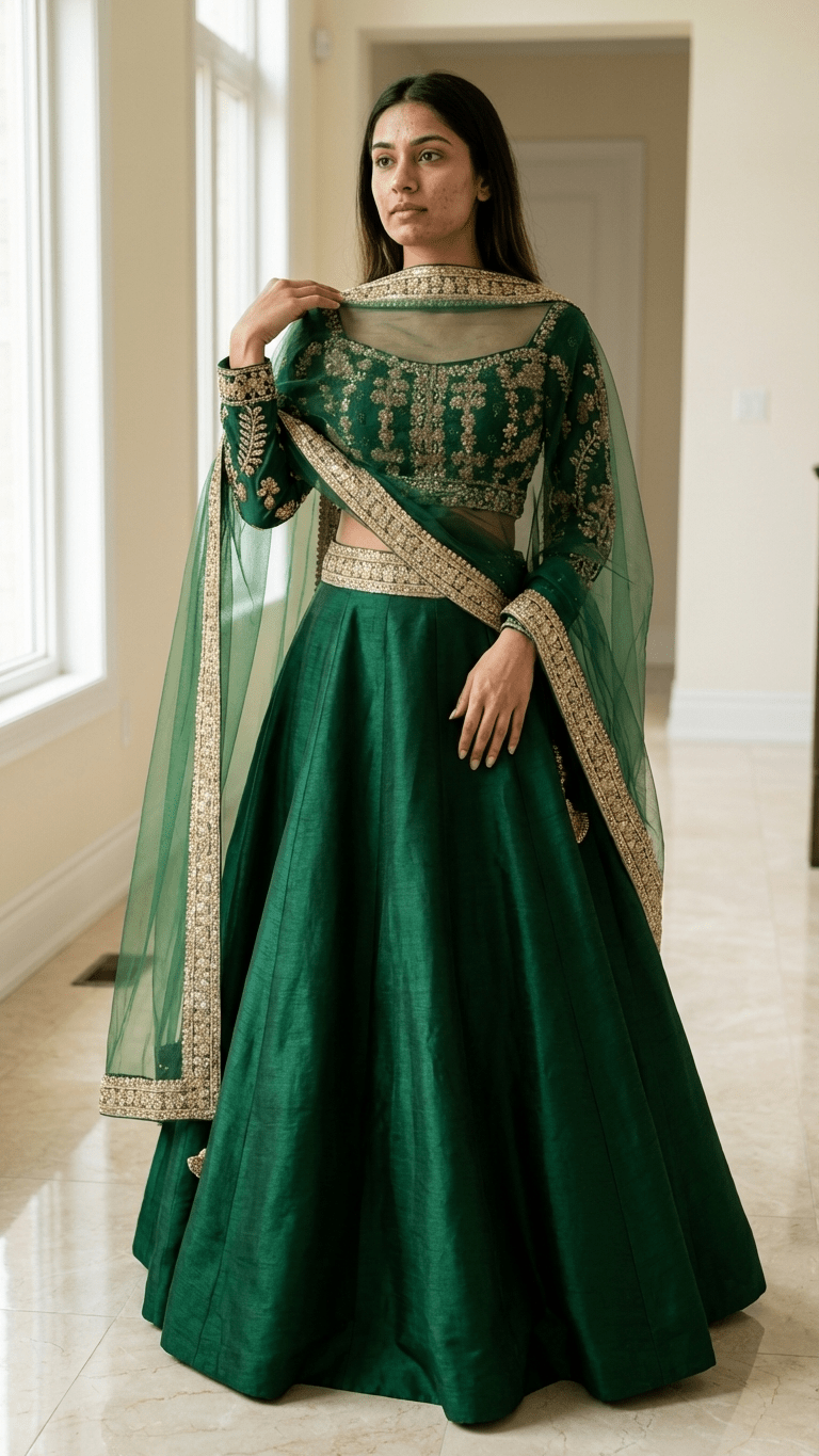 Mor Mehar Lehenga | Ready - to - ship - Touch Of Elegance